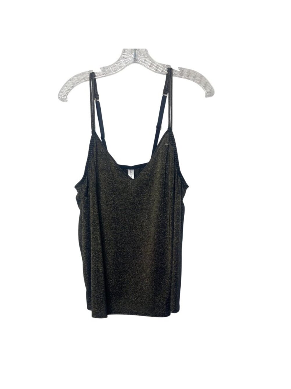 Cacique‎ Sleep Cami Top Womens Size 14/16 Metallic Black Gold New WOT